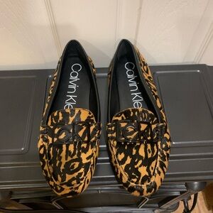Calvin Klein Leopard Print Loafers